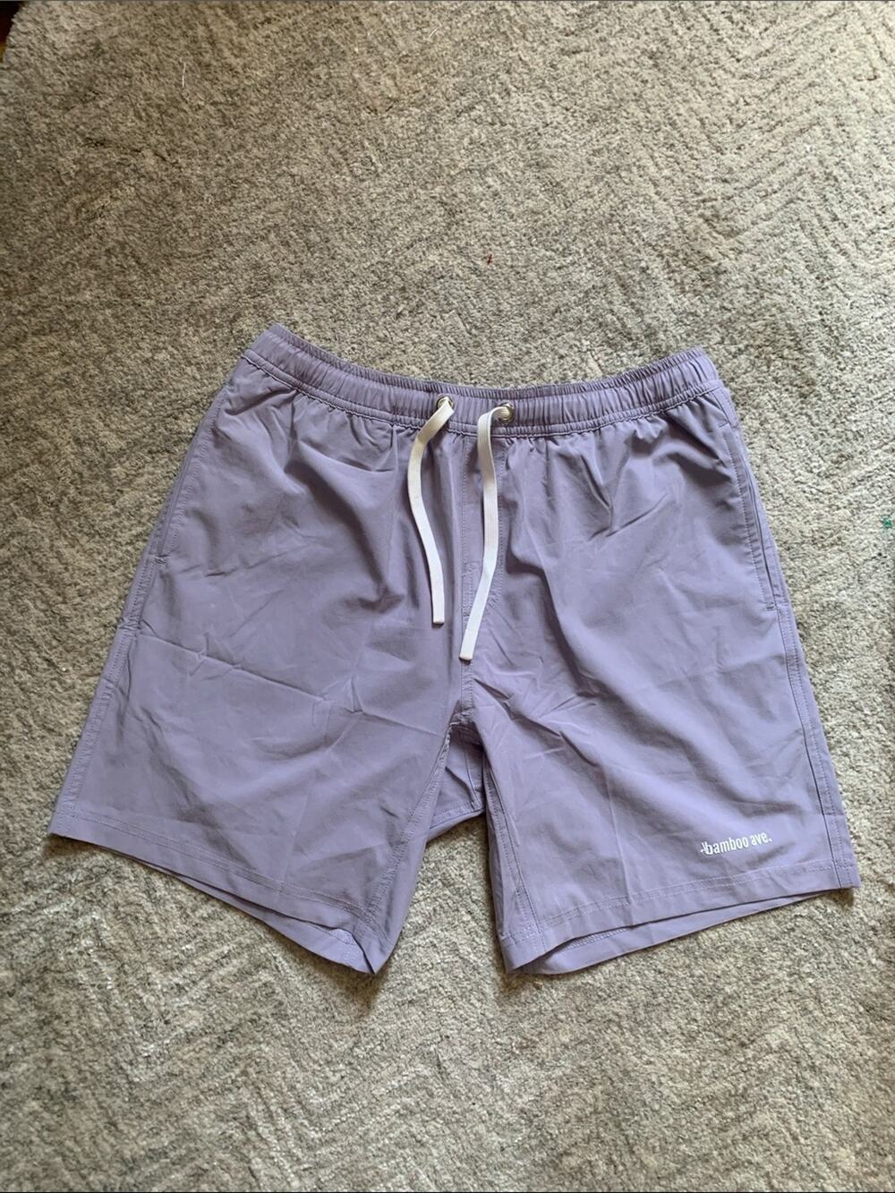 bamboo.ter. Lavender Drawstring Shorts